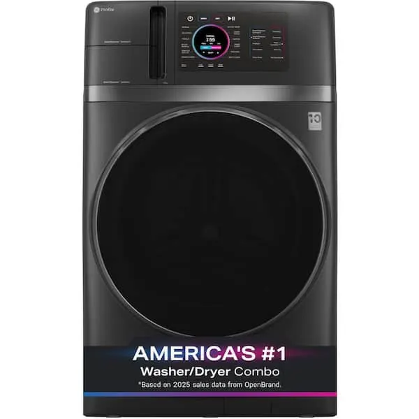 Profile 4.8 cu. ft. Smart UltraFast Electric Washer & Dryer Combo in Carbon Graphite with Ventless Heat Pump Technology, image 1 of 14