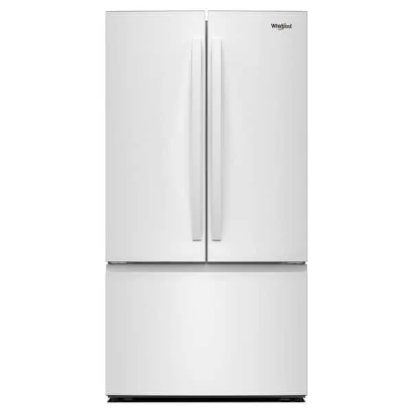 36 in. 31 cu. ft. Standard Depth French Door Refrigerator in White with Interior Water Dispenser, image 1 of 11