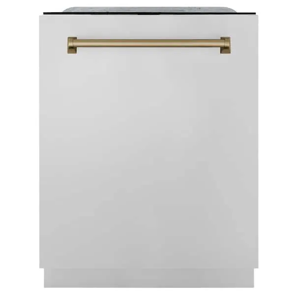Autograph Edition 24 in. Top Control 6-Cycle Tall Tub Dishwasher with 3rd Rack in Stainless Steel & Champagne Bronze, image 1 of 14