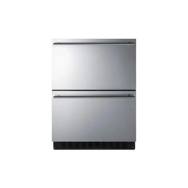 3.1 cu. ft. Under Counter Double Drawer Refrigerator in Stainless Steel, ADA Compliant, image 1 of 9