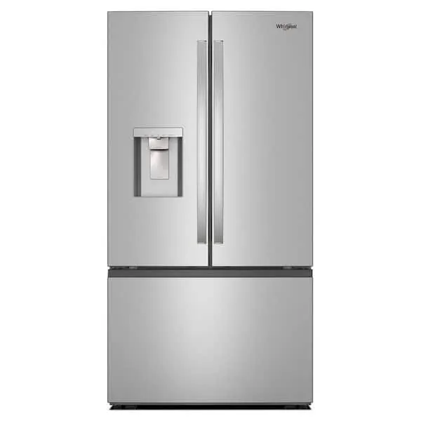 36 in. 30 cu. ft. Standard Depth French Door Refrigerator in Print Resist Stainless w/ In-Door Water and Ice Maker, image 1 of 14