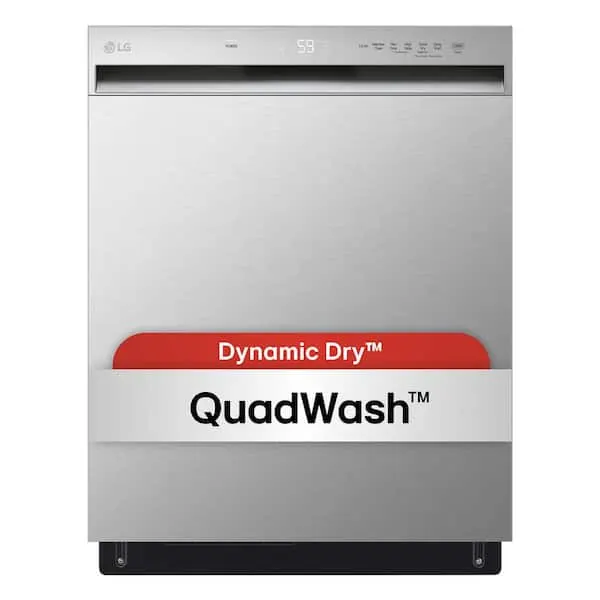 24 in. in Stainless Steel Front Control Dishwasher, image 1 of 15