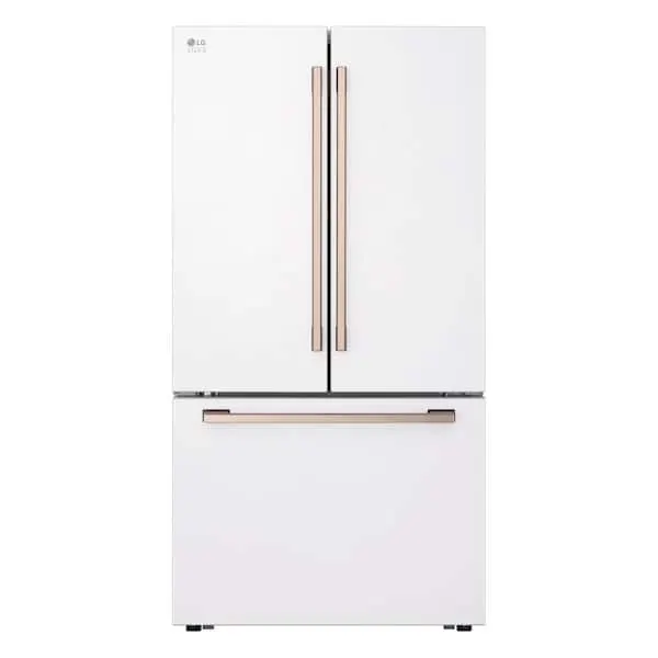 36 in. STUDIO 27 cu. ft. SMART Counter Depth, 3-Door, French Door Refrigerator with Water Dispenser and Ice, image 1 of 12