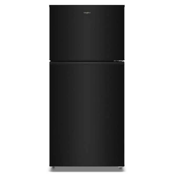 30 in. 19 cu. ft. Standard Depth Top Freezer Refrigerator in Black with Total Coverage Cooling, image 1 of 5