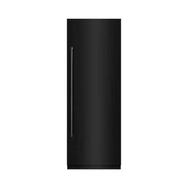 30 in. 16.7 cu. ft. Freezerless Column Refrigerator in Black Stainless Steel with Graphite Gray Interior, image 1 of 9