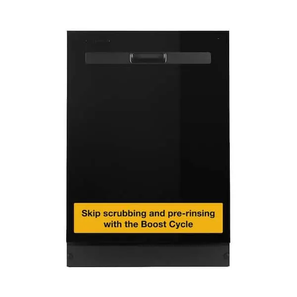 24 in. Top Control Built-In Tall Tub 55 dBA Dishwasher in Black with Boost Cycle and Triple Filtration Wash, Eco Series, image 1 of 14