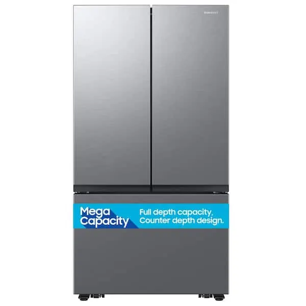 27 cu. Ft. Counter Depth 3-Door Fingerprint Resistant Stainless Look French Door Refrigerator with Dual Auto Ice Maker, image 1 of 13