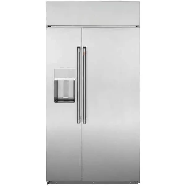 28.7 cu. ft. Smart Built-In Side by Side Refrigerator with Hands Free Autofill Dispenser in Stainless Steel, Ice Filter, image 1 of 7