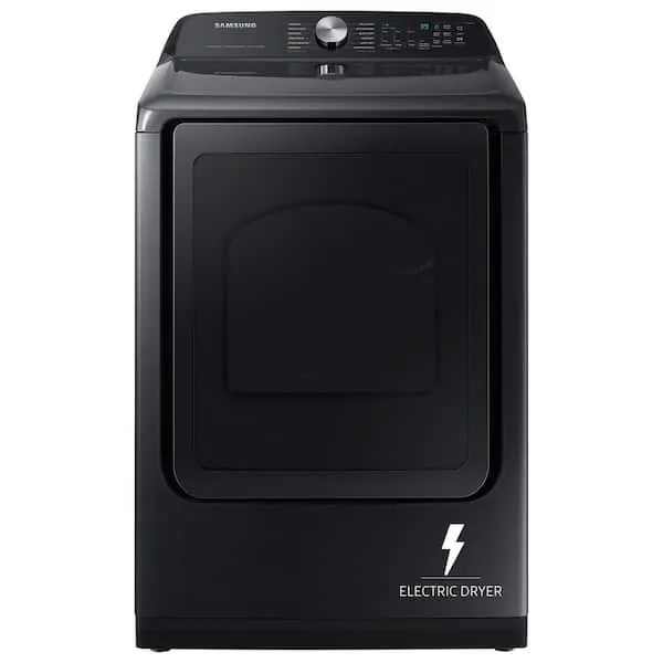 7.4 cu. ft. Vented Smart Electric Dryer in Brushed Black with Steam Sanitize+, image 1 of 11