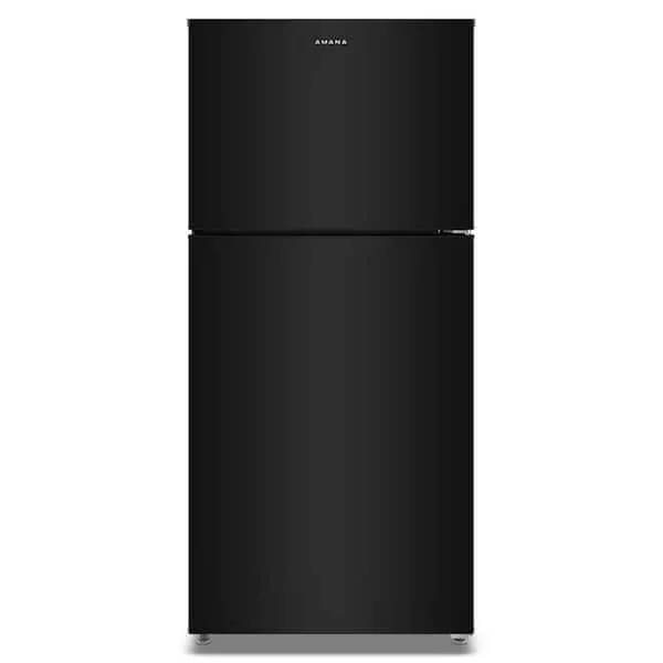 30 in. 19 cu. ft. Freestanding Wide Garage Ready Top Freezer Refrigerator in Black with Dual Crisper Drawers, image 1 of 6