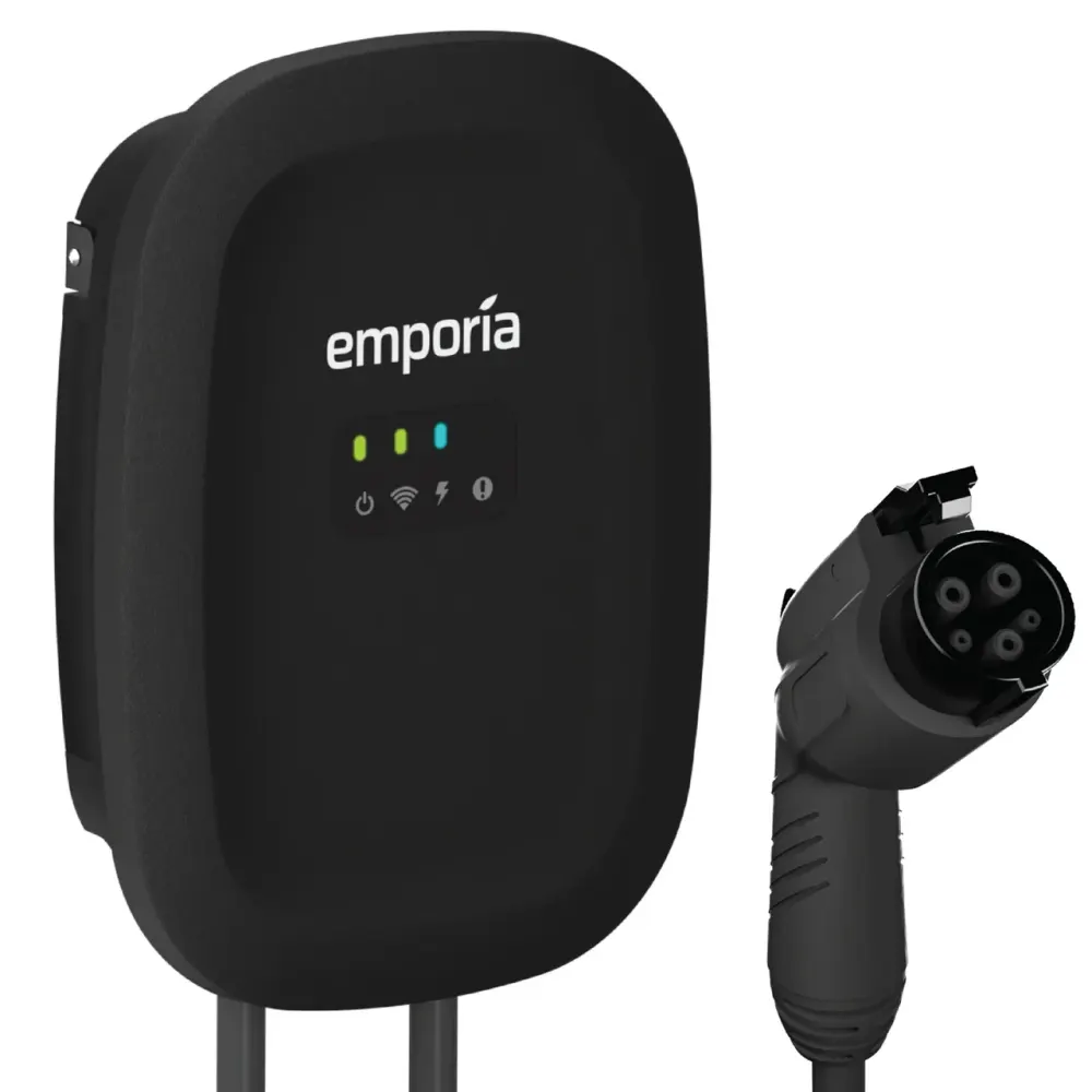 Emporia EV Charger | Black | NEMA 14-50 | J1772, image 1 of 3