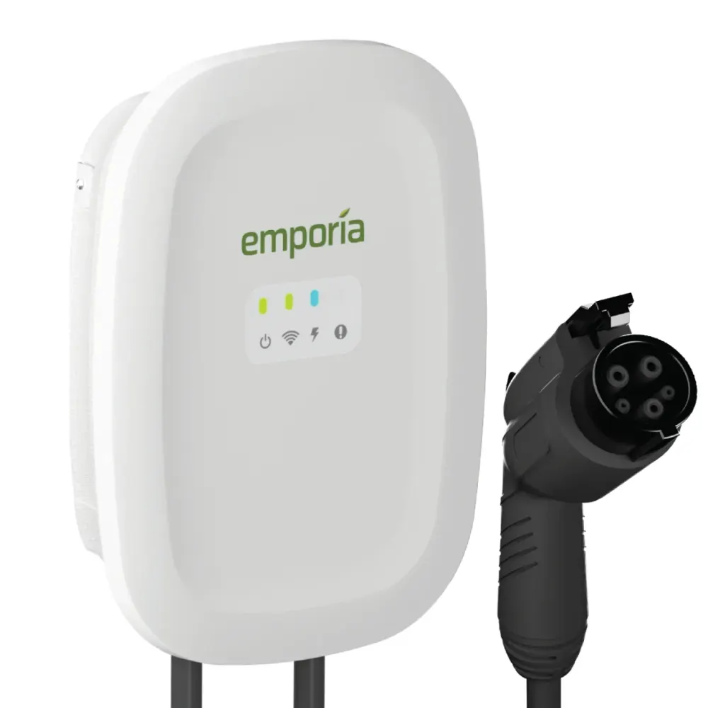 Emporia EV Charger | White | NEMA 14-50 | J1772 (CLASSIC), image 1 of 3