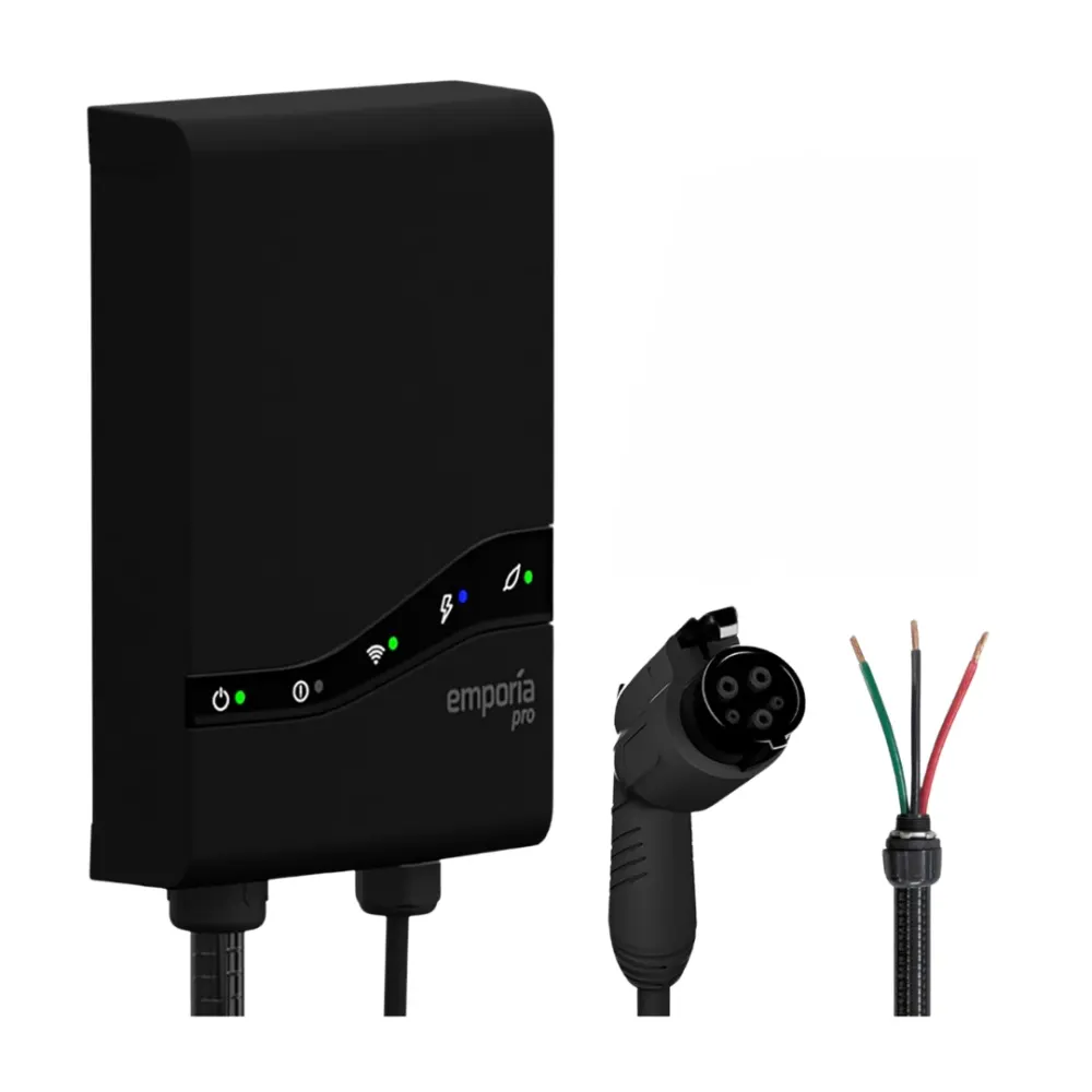 Emporia Pro Level 2 EV Charger| Black | Hardwire | J1772, image 1 of 4