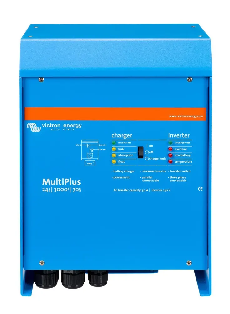 Victron Energy MultiPlus 24/3000 | 24V Input | 3000VA Output 120V VE.Bus | 70A Charger | Transfer Switch | UL 1741, image 1 of 3