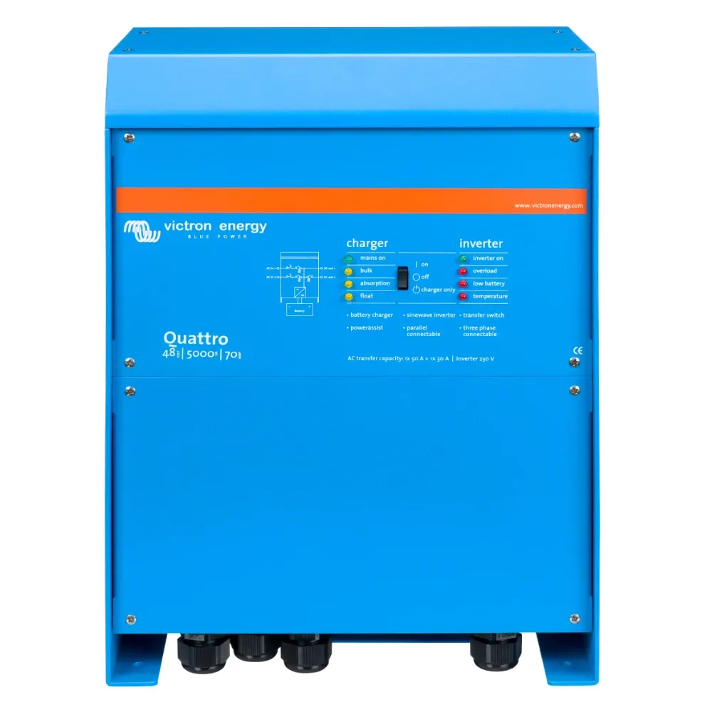 Victron Quattro 48/3000 | 48V Input | 3000W Output 120V | 35A Charger | Transfer Switch, image 1 of 3