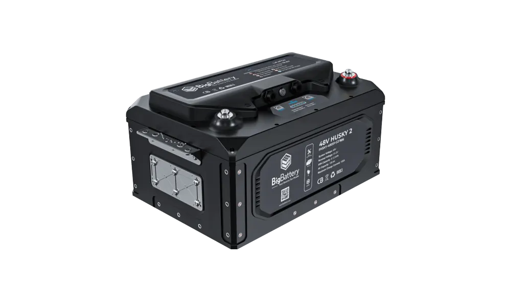 BigBattery 48V HUSKY 2 INV 100Ah 5.12kWh Lithium Battery, Mobile Friendly LiFePO4 Energy Storage, image 1 of 3