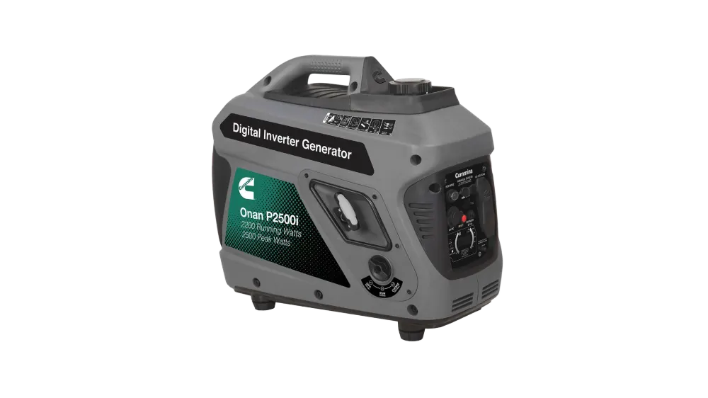 Cummins Onan P2500i 2200W Portable Inverter Generator, Gas Powered, Quiet Generator with USB Ports, RV Ready, EPA Approved, image 1 of 1