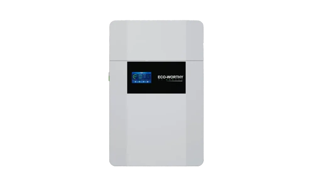 ECO-WORTHY 48V 100Ah Wall-Mount Lithium Battery with Conduit Box, Bluetooth and WiFi, Internal Fire Extinguisher, LiFePO4 Energy Storage, image 1 of 2