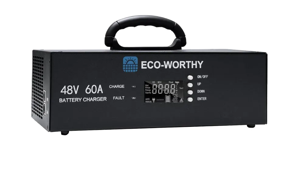 ECO-WORTHY 48V 60A Battery Charger with 3.2kW Maximum Output, 48V Battery Charger, Works with 120V or 120/240V Generator Input, NEMA L14-30P Plug, image 1 of 1