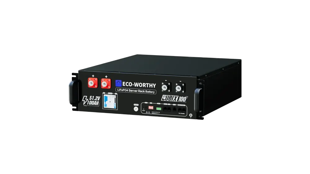 ECO-WORTHY Cubix100 48V 100Ah LiFePO4 Server Rack Battery, UL 1973 and UL 9540A, Off-Grid or On-Grid Lithium Battery, image 1 of 1