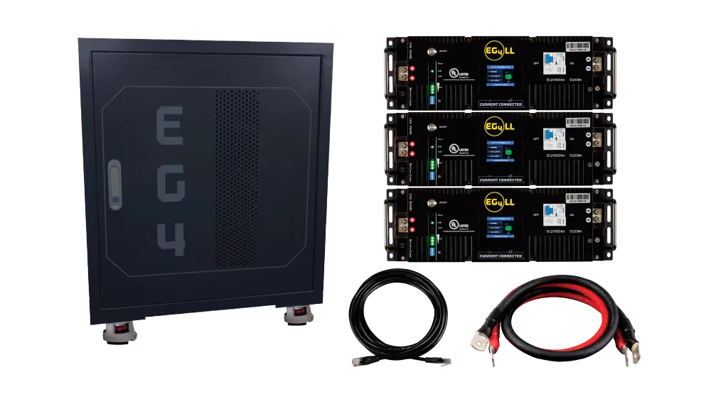 EG4 48V 15.36kWh LL-S Fully Loaded LiFePO4 Server Rack Battery Bundle, image 1 of 1
