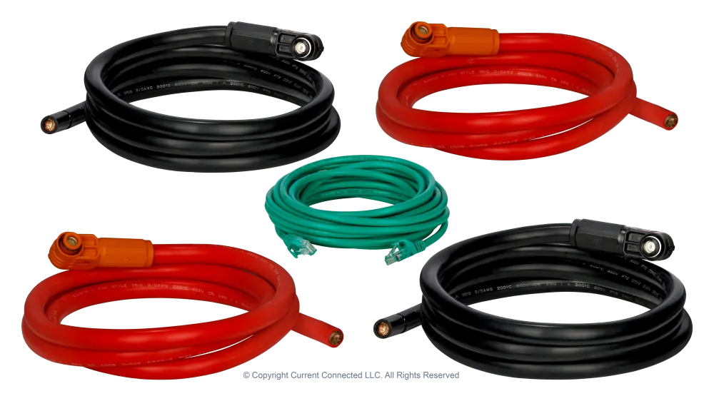 EG4 BOSSBox Cable Kit, Battery to Inverter Communication and Power Cables for EG4 WallMount 280Ah Lithium Batteries, image 1 of 4