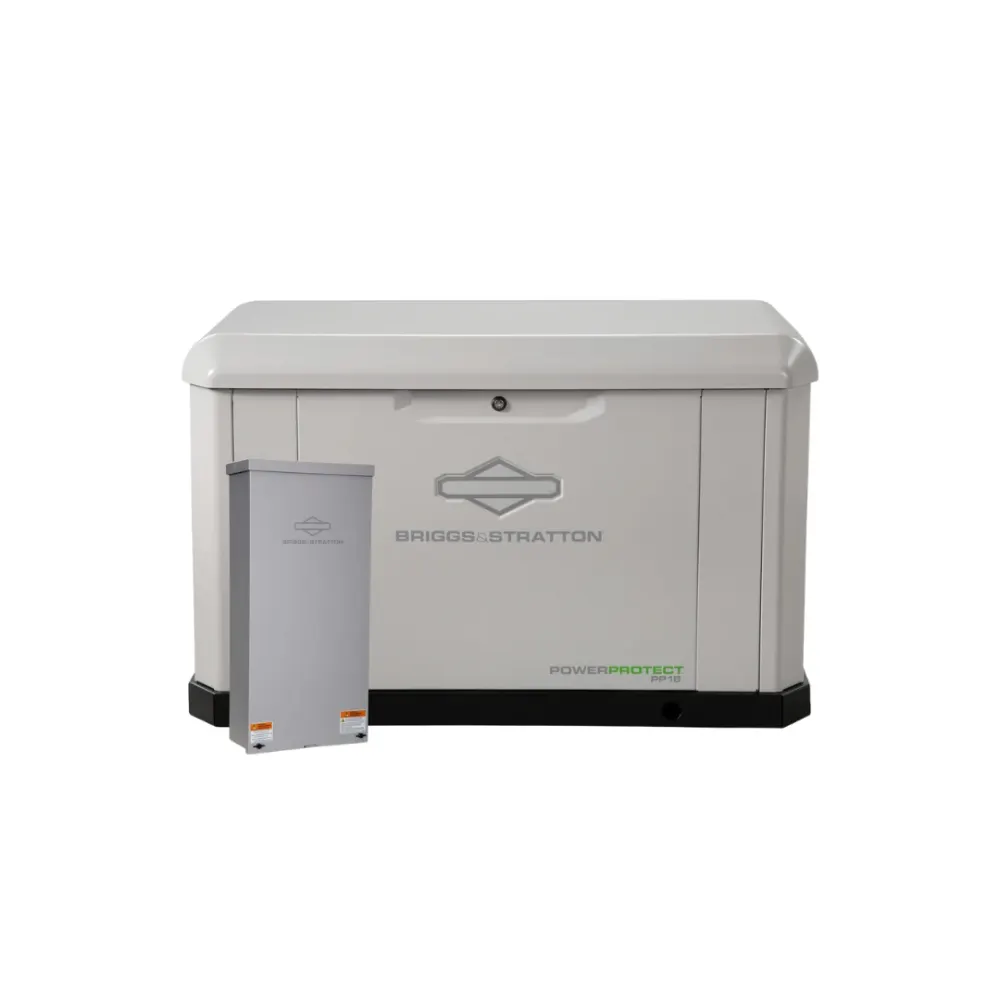 Briggs & Stratton PP18 Standby Generator 18/18kW Bundle + 200 amp Standard SED Transfer Switch + Symphony Choice Power Management, image 1 of 4
