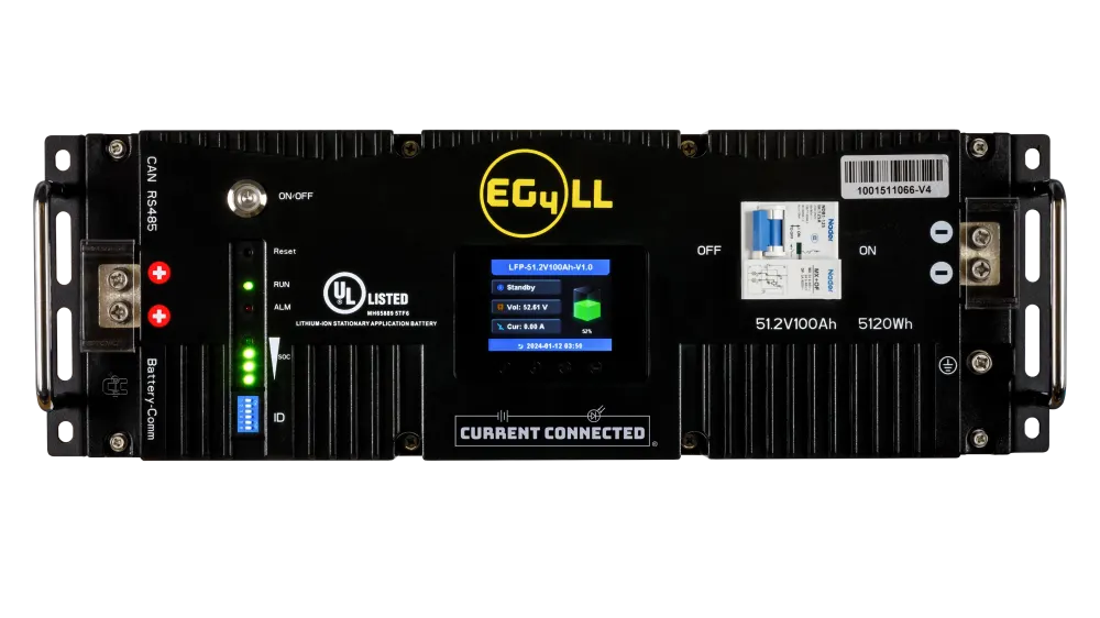 EG4 LL-S V2 48V 100Ah 5.12kWh LiFePO4 Server Rack Battery, UL 1973 and UL 9540A Listed, image 1 of 4