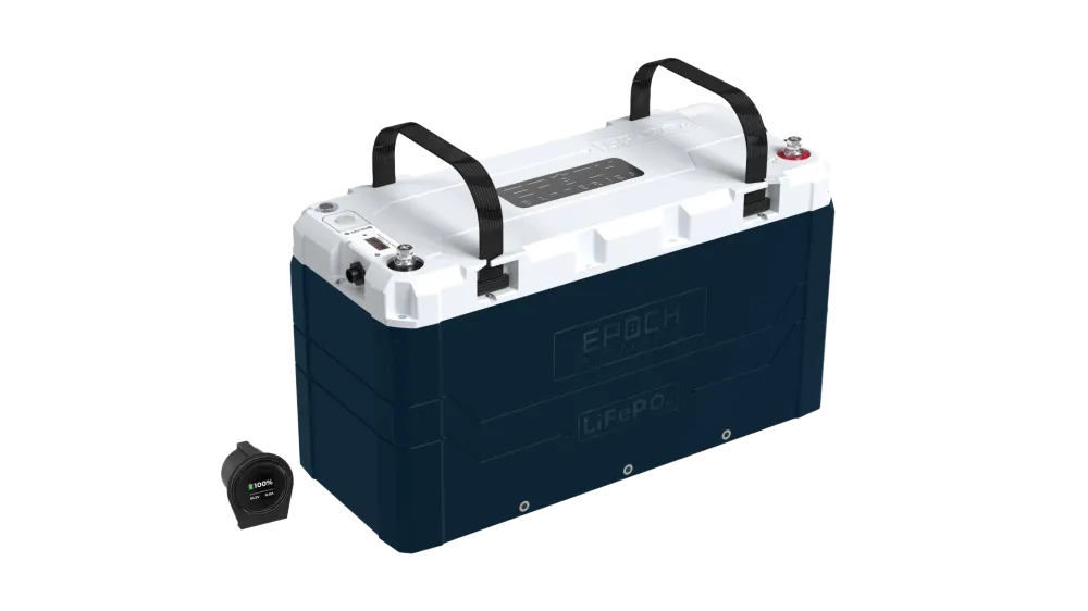 Epoch V2 Elite Series 48V 100Ah 5.12kWh LiFePO4 Battery, Heated and Bluetooth IP67 Marine Lithium Battery, image 1 of 1