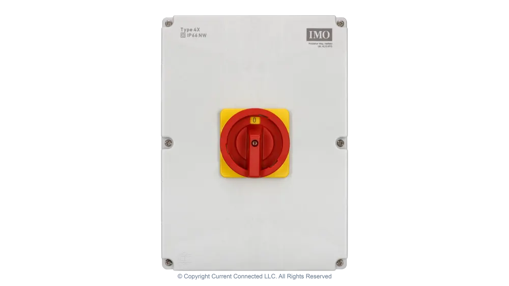 IMO 3-Pole 63A Cutover Transfer Switch, NEMA 4X Enclosed Changeover Switch with Lockable Handle, image 1 of 4
