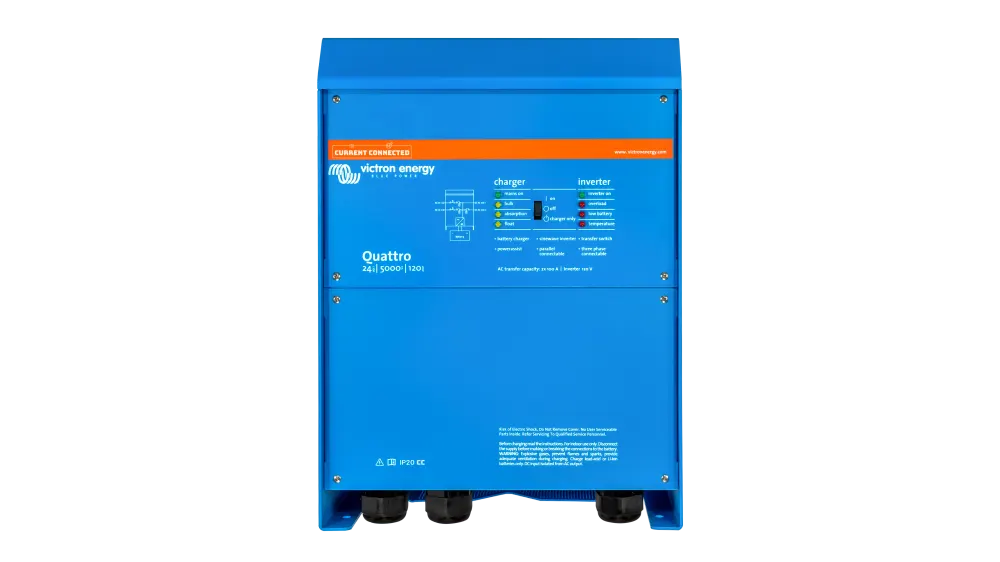Victron 24V Quattro 5kVA 120V Inverter 120A Charger, Residential Low Frequency Inverter, image 1 of 4