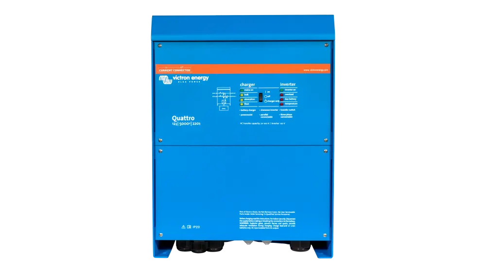 Victron Energy Quattro 12V 5kVA 120V Inverter 220A Charger, Residential and Mobile Low Frequency Inverter, image 1 of 4