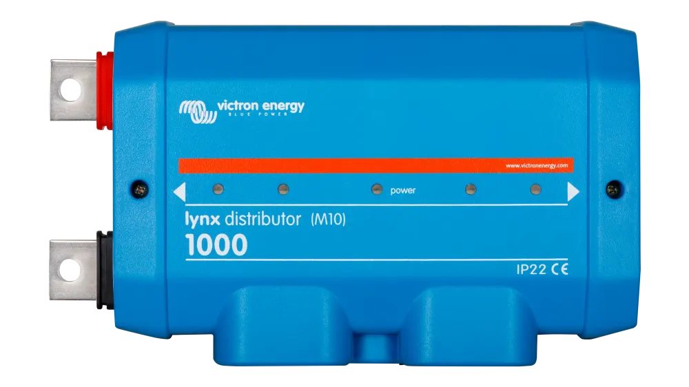 Victron Lynx Distributor, Lynx Power Distribution System with M10 Interconnections, 1000A Fused Busbar with 4 Positive Positions and 4 Negative Positions, image 1 of 4