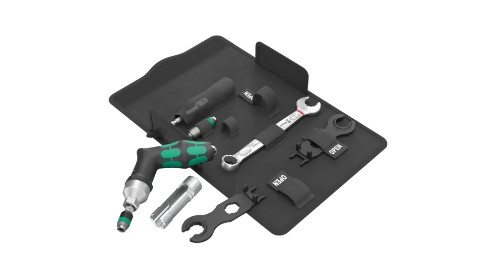 Wera 9524 Photovoltaic Mounting Tool Set 1 for Installing Solar Connectors, 7 Piece Set, image 1 of 4