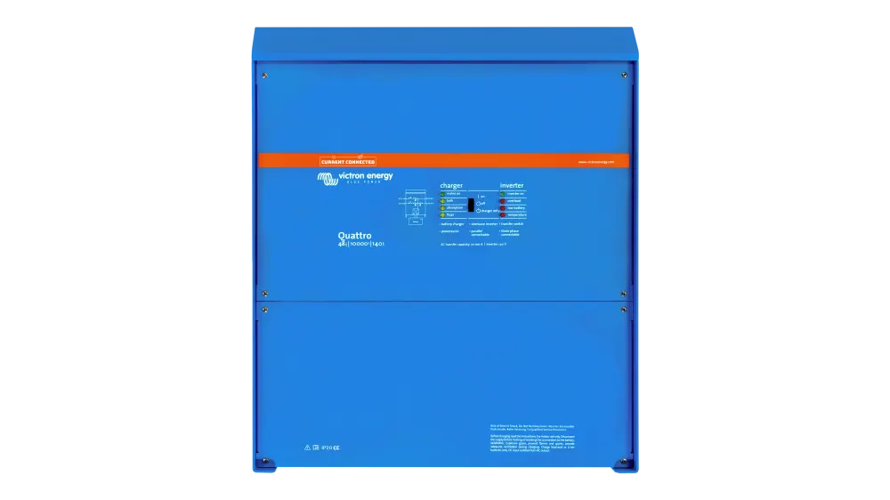 Victron Energy Quattro 48V 10kVA 120V Inverter 140A Charger, UL 1741 Residential Low Frequency Inverter, image 1 of 4