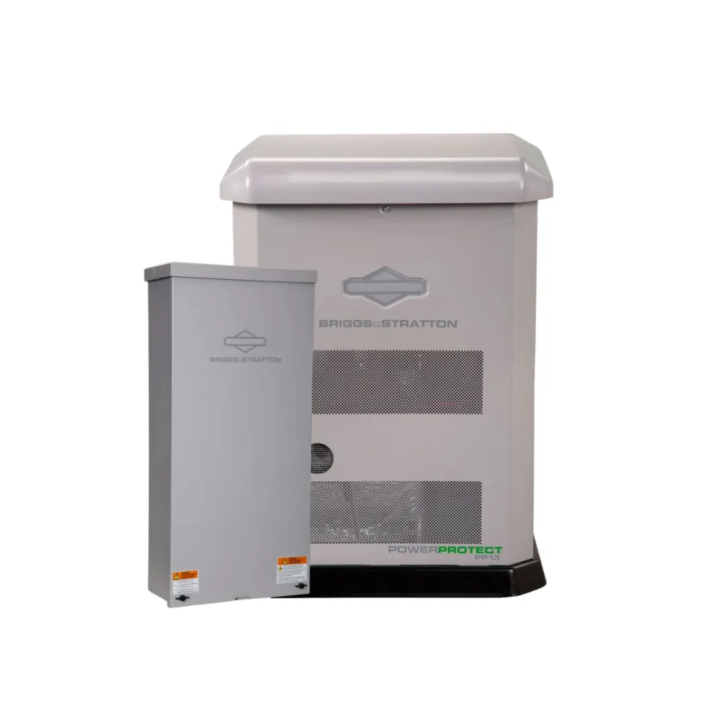 Briggs & Stratton | PowerProtect™ 13/11.5kW Home Standby Generator Bundle | 200A Whole-Home Automatic Transfer Switch | Symphony Choice Power Management | 120/240V | LP/NG, image 1 of 4