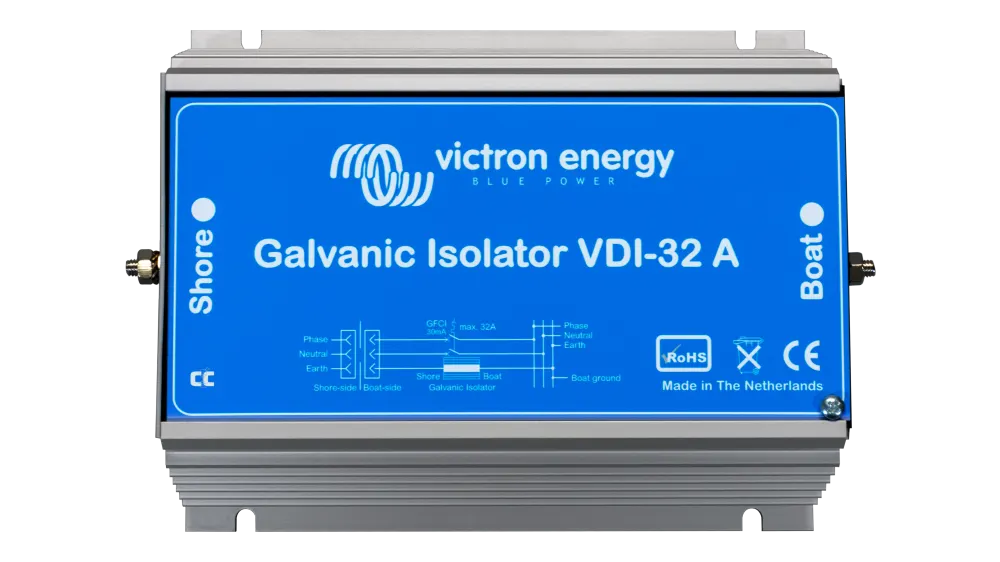 Victron Galvanic Isolator VDI-32, Anti-Corrosion Device for Boats, Prevents Electrolytic Corrosion from Low Voltage DC Current, image 1 of 3
