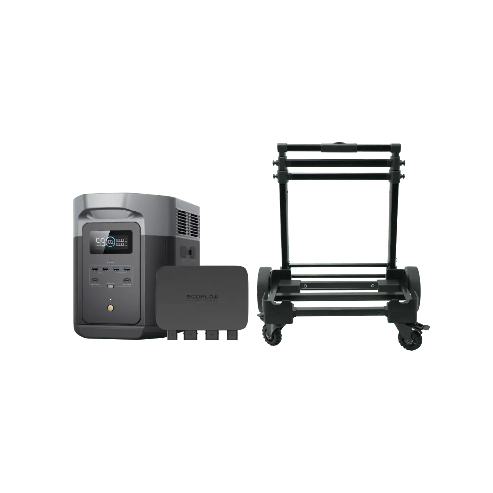 EcoFlow DELTA 2 MAX + 800W Alternator Charger + Hand Truck, image 1 of 1
