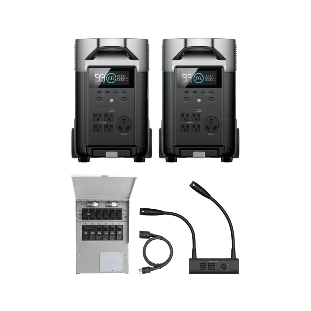 EcoFlow DELTA Pro*2 + Double Voltage Hub + Transfer Switch, image 1 of 1