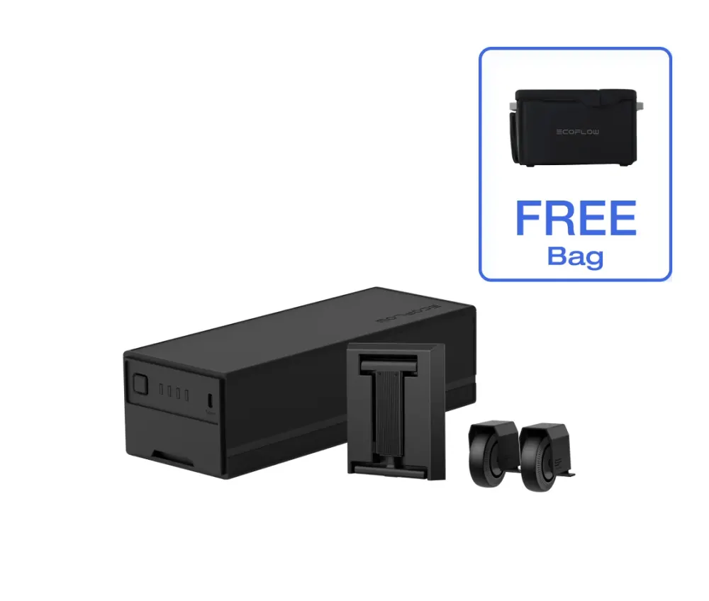 EcoFlow GLACIER Plug-in Battery + Wheels and Lever, image 1 of 3