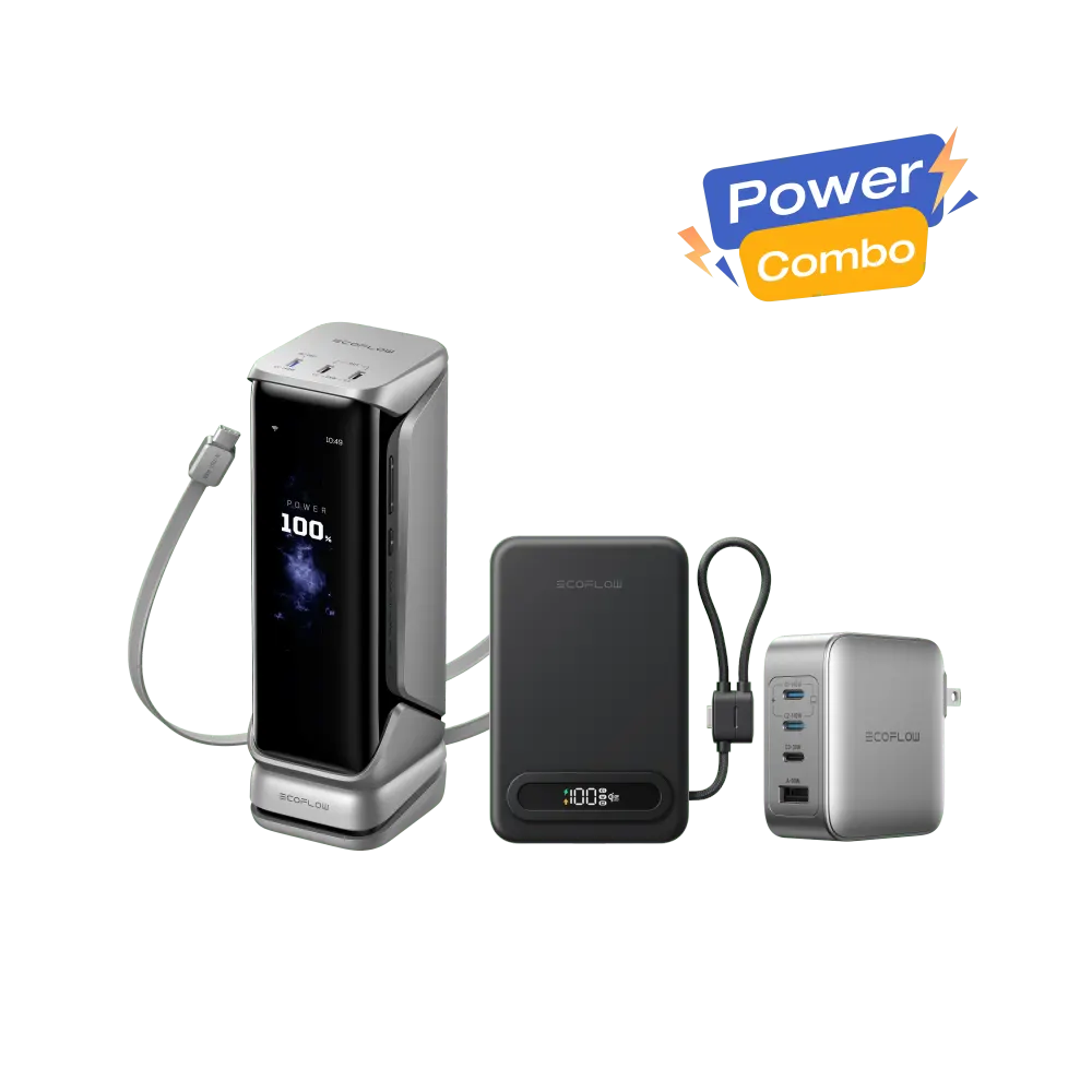 EcoFlow RAPID Pro Power Bank + RAPID Mag Qi2.2 Power Bank + 140W Charger, image 1 of 4