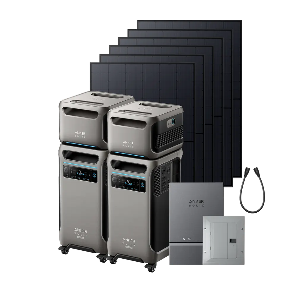 2× Anker SOLIX F3800 Plus + 2× Expansion Battery + Smart Home Power Kit + 6× 440W Rigid Solar Panel, image 1 of 1