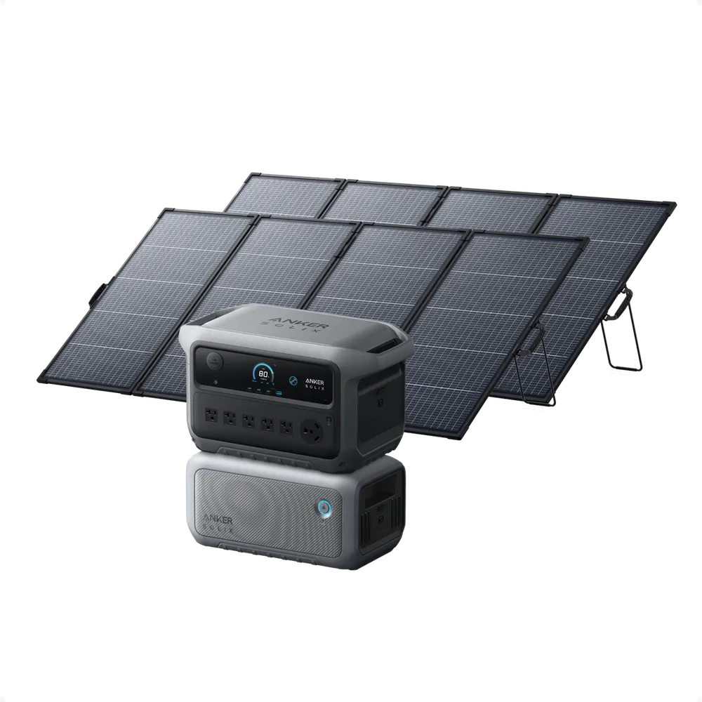 Anker SOLIX C2000 Gen 2 + Expansion Battery + 2× 400W Solar Panel, image 1 of 1