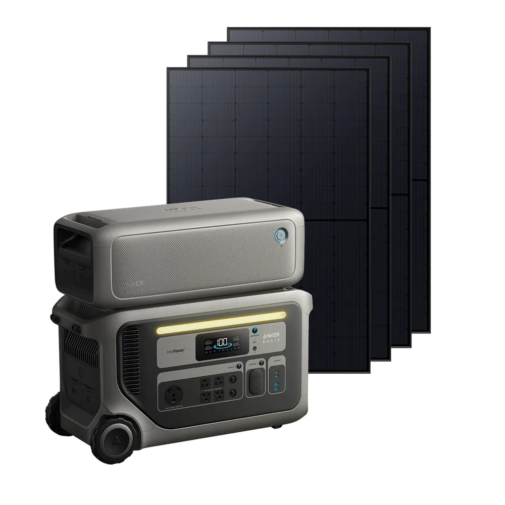 Anker SOLIX F3000(UL9540 Certificated) + Expansion Battery + 4× 440W Rigid Solar Panel, image 1 of 1