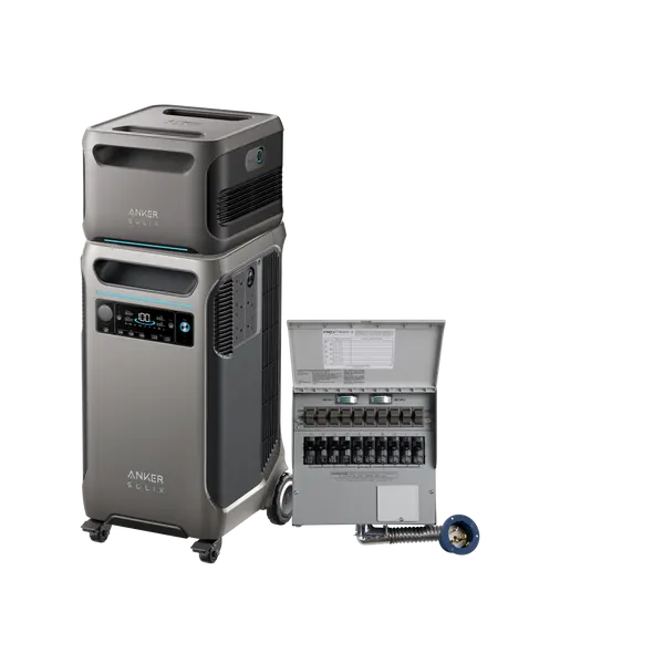 Anker SOLIX F3800 + Expansion Battery + 10-Circuit Manual Transfer Switch, image 1 of 4