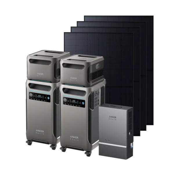 2× Anker SOLIX F3800 + 2× Expansion Battery + Smart Home Power Kit + 4× 440W Rigid Solar Panel, image 1 of 1