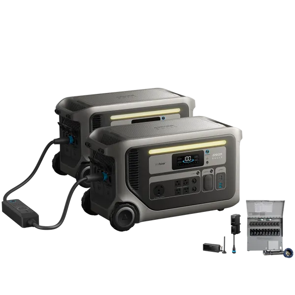 2× Anker SOLIX F3000(UL9540 Certificated) + Power Saver Kit + Transfer Switch, image 1 of 2