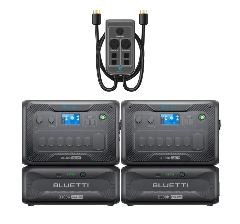 BLUETTI 2*AC300+2*B300K+P030A | Home Battery Backup, image 1 of 1