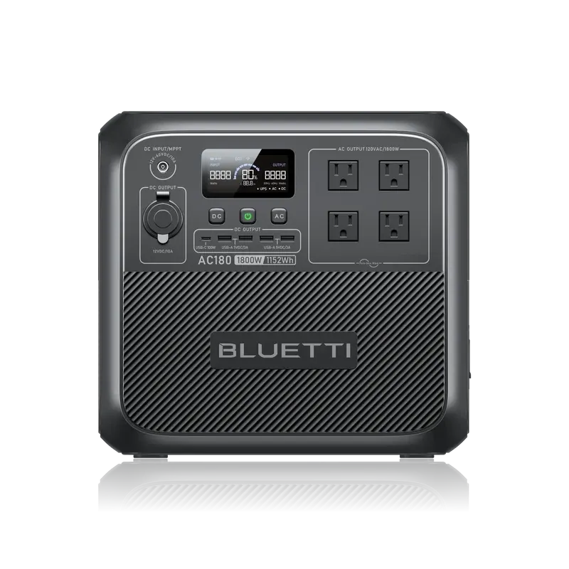 BLUETTI AC180 Solar Portable Power Station | 1,800W 1,152Wh, image 1 of 4