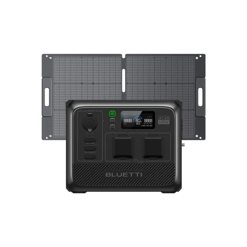BLUETTI AC60+SP100L Solar Generator | 600W 403Wh, image 1 of 4